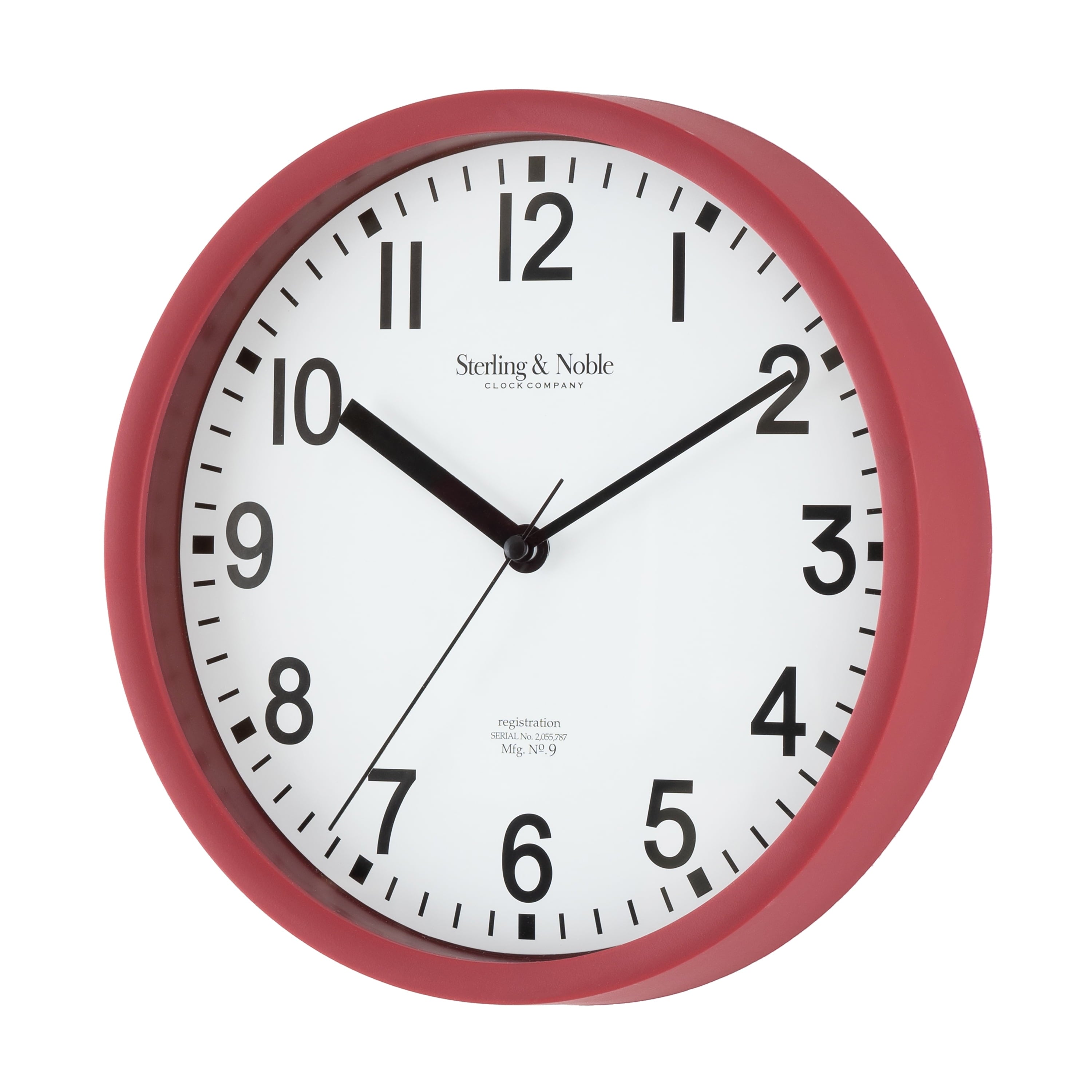 Mainstays Basic Indoor 8.78" Black Analog Round Modern Wall Clock