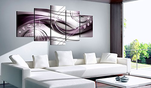 Acoustic Canvas Wall Art Abstract 80x40 in - 5pcs Home Decor Framed Stretched Picture Photo Painting Artwork for Living Room