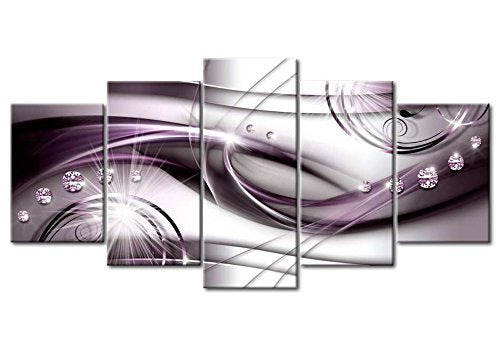 Acoustic Canvas Wall Art Abstract 80x40 in - 5pcs Home Decor Framed Stretched Picture Photo Painting Artwork for Living Room
