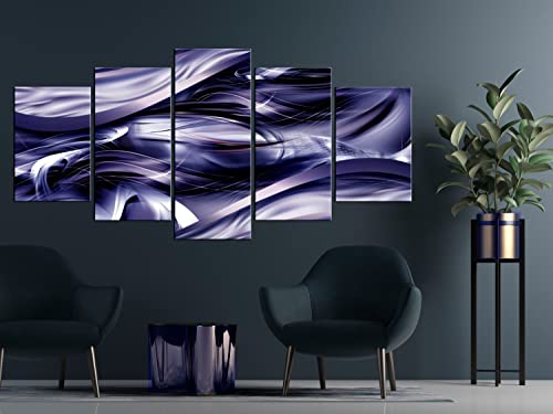 Acoustic Canvas Wall Art Abstract 80x40 in - 5pcs Home Decor Framed Stretched Picture Photo Painting Artwork for Living Room