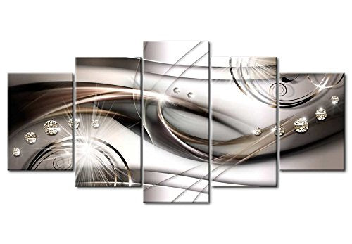 Acoustic Canvas Wall Art Abstract 80x40 in - 5pcs Home Decor Framed Stretched Picture Photo Painting Artwork for Living Room