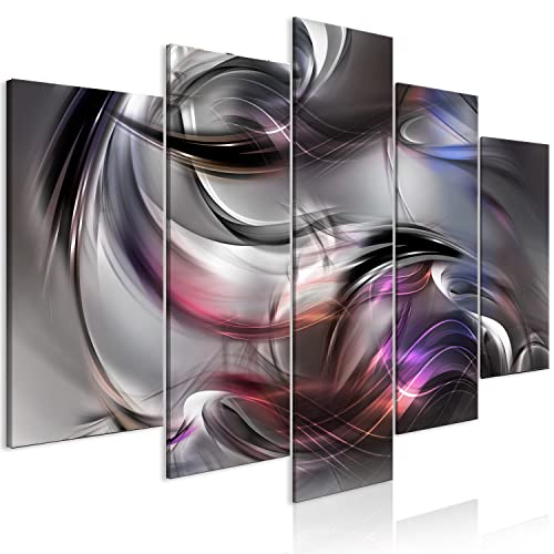 Acoustic Canvas Wall Art Abstract 80x40 in - 5pcs Home Decor Framed Stretched Picture Photo Painting Artwork for Living Room