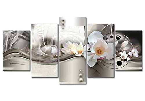 Wall Art Flowers Orchid 5pcs Home Decor Framed Stretched Picture Photo Painting Artwork for Living Room Floral Nature Botanical