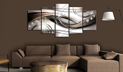 Acoustic Canvas Wall Art Abstract 80x40 in - 5pcs Home Decor Framed Stretched Picture Photo Painting Artwork for Living Room