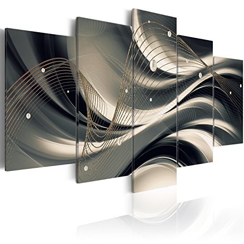 Acoustic Canvas Wall Art Abstract 80x40 in - 5pcs Home Decor Framed Stretched Picture Photo Painting Artwork for Living Room