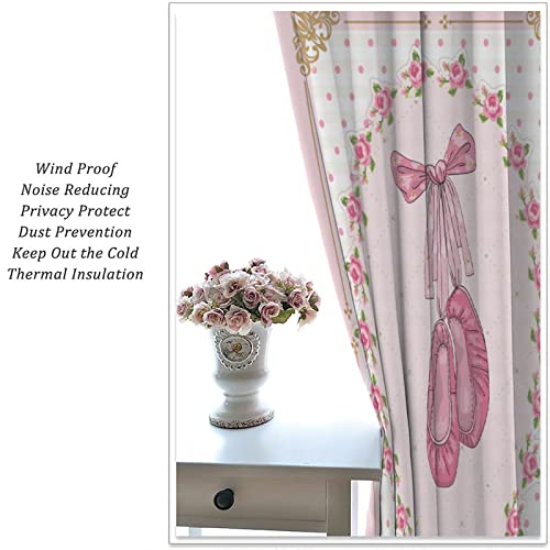 , Black Girl Magic Thermal Insulation Blackout Window Treatments for Bedroom Living Room 42x45 Inch