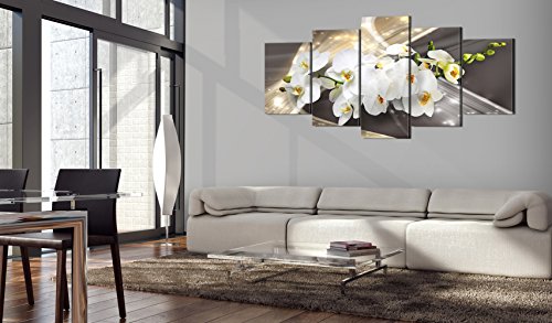 Wall Art Flowers Orchid 5pcs Home Decor Framed Stretched Picture Photo Painting Artwork for Living Room Floral Nature Botanical