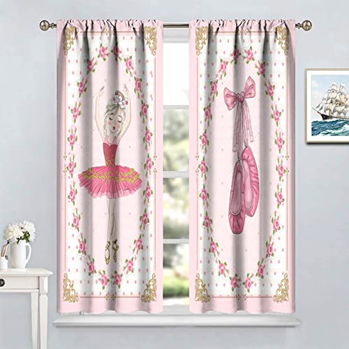 , Black Girl Magic Thermal Insulation Blackout Window Treatments for Bedroom Living Room 42x45 Inch
