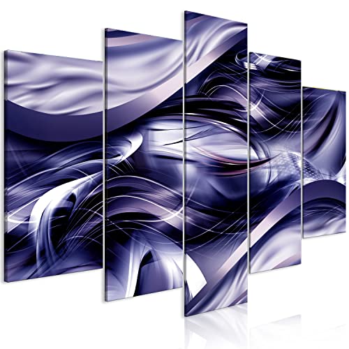Acoustic Canvas Wall Art Abstract 80x40 in - 5pcs Home Decor Framed Stretched Picture Photo Painting Artwork for Living Room