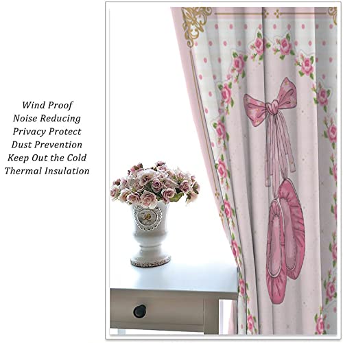 , Black Girl Magic Thermal Insulation Blackout Window Treatments for Bedroom Living Room 42x45 Inch