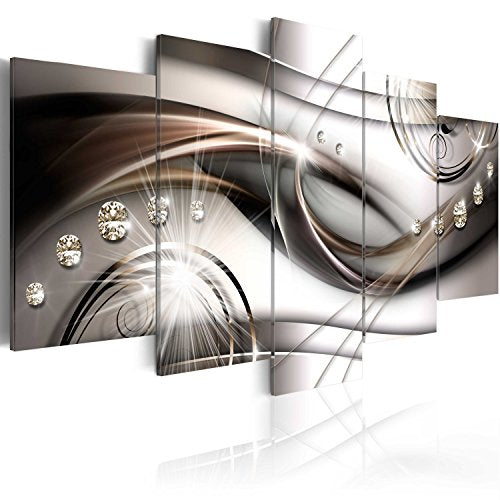 Acoustic Canvas Wall Art Abstract 80x40 in - 5pcs Home Decor Framed Stretched Picture Photo Painting Artwork for Living Room