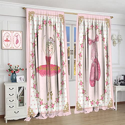, Black Girl Magic Thermal Insulation Blackout Window Treatments for Bedroom Living Room 42x45 Inch