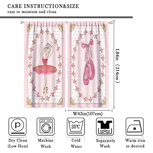 , Black Girl Magic Thermal Insulation Blackout Window Treatments for Bedroom Living Room 42x45 Inch