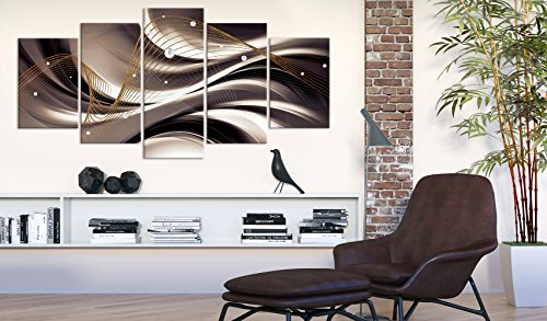 Acoustic Canvas Wall Art Abstract 80x40 in - 5pcs Home Decor Framed Stretched Picture Photo Painting Artwork for Living Room
