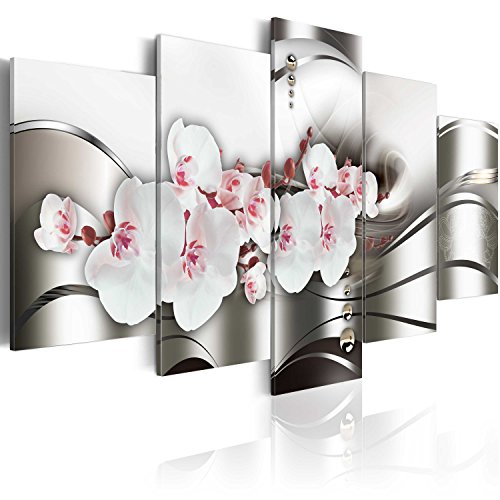 Wall Art Flowers Orchid 5pcs Home Decor Framed Stretched Picture Photo Painting Artwork for Living Room Floral Nature Botanical