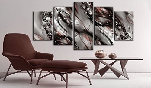 Acoustic Canvas Wall Art Abstract 80x40 in - 5pcs Home Decor Framed Stretched Picture Photo Painting Artwork for Living Room