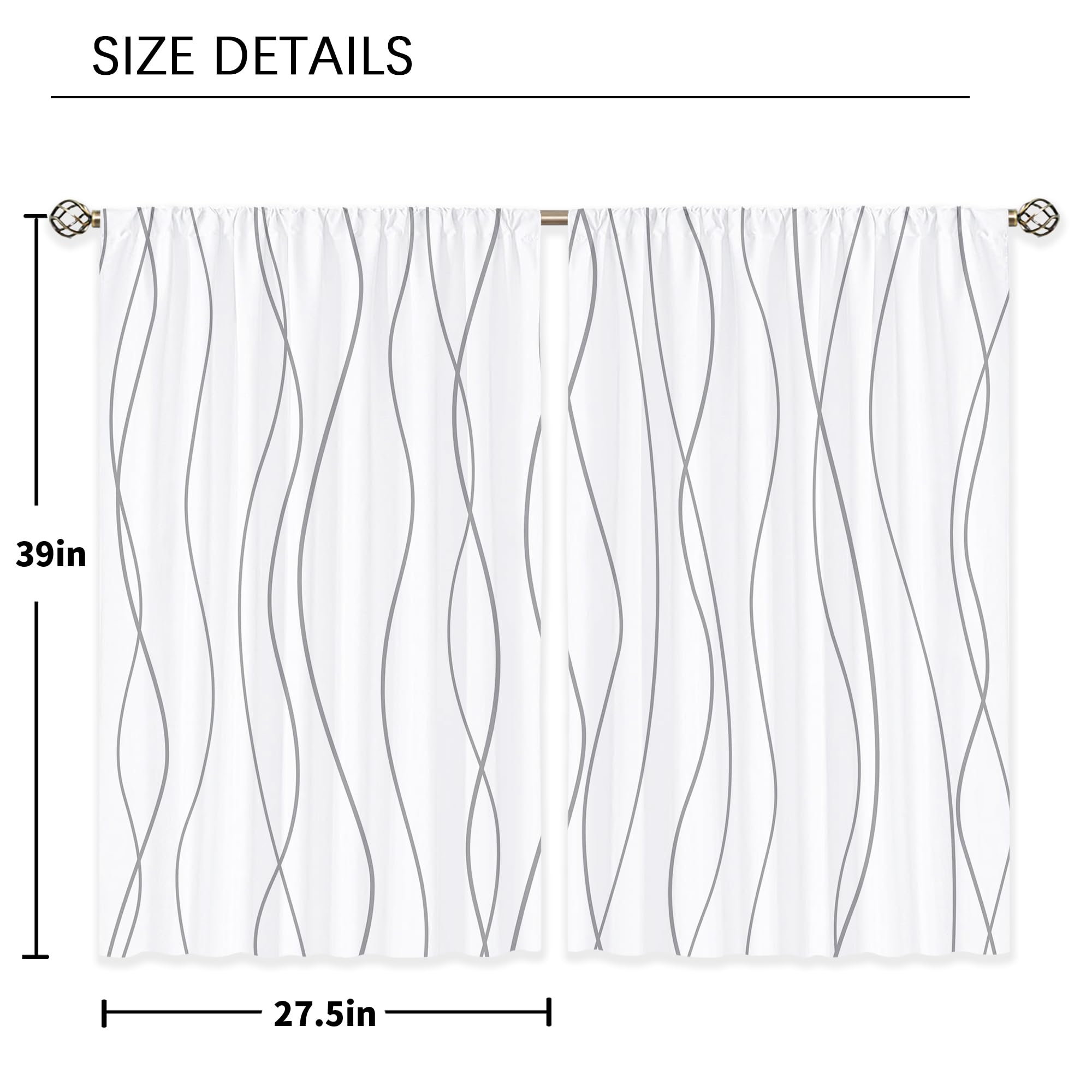 Floral Kitchen Curtains Daisy Rustic Vintage Flower Inspirational Small Short Cafe Window Curtains