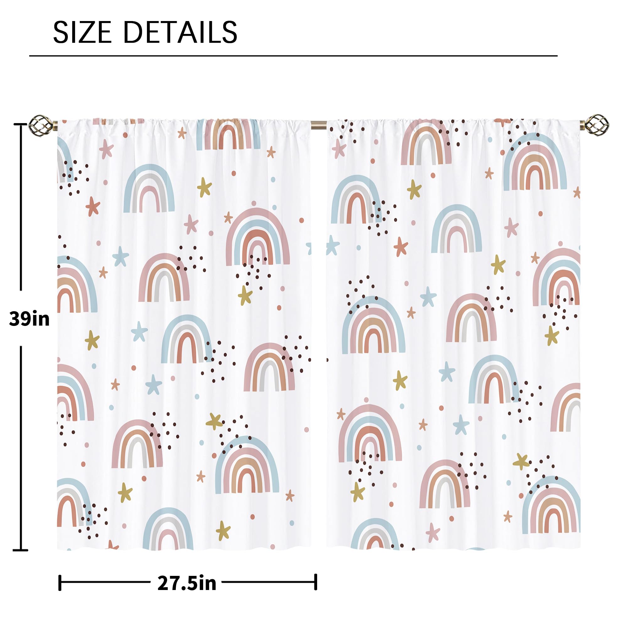 Floral Kitchen Curtains Daisy Rustic Vintage Flower Inspirational Small Short Cafe Window Curtains