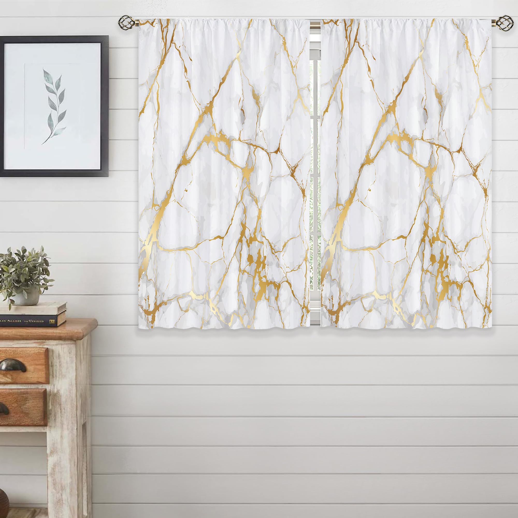Floral Kitchen Curtains Daisy Rustic Vintage Flower Inspirational Small Short Cafe Window Curtains