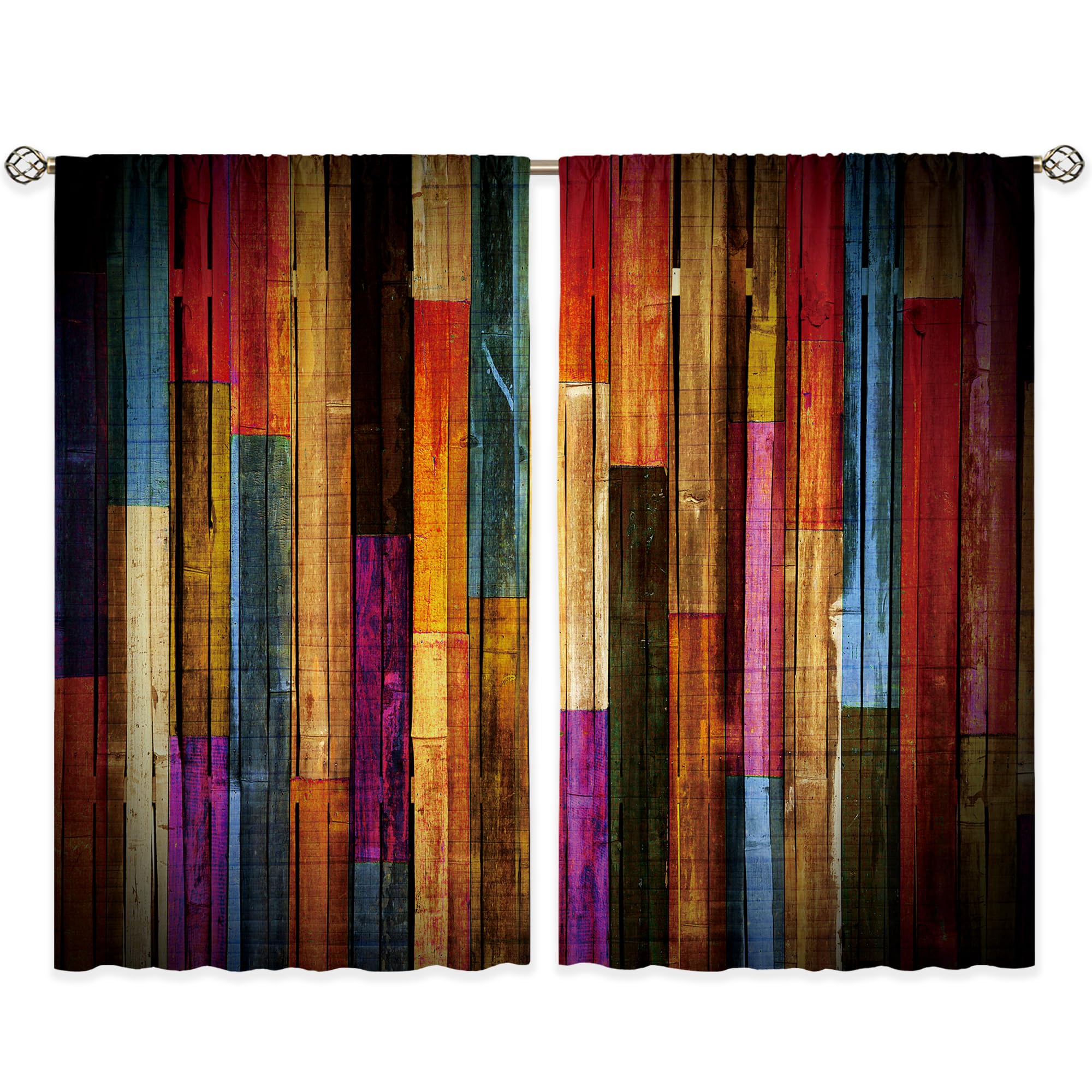 Floral Kitchen Curtains Daisy Rustic Vintage Flower Inspirational Small Short Cafe Window Curtains