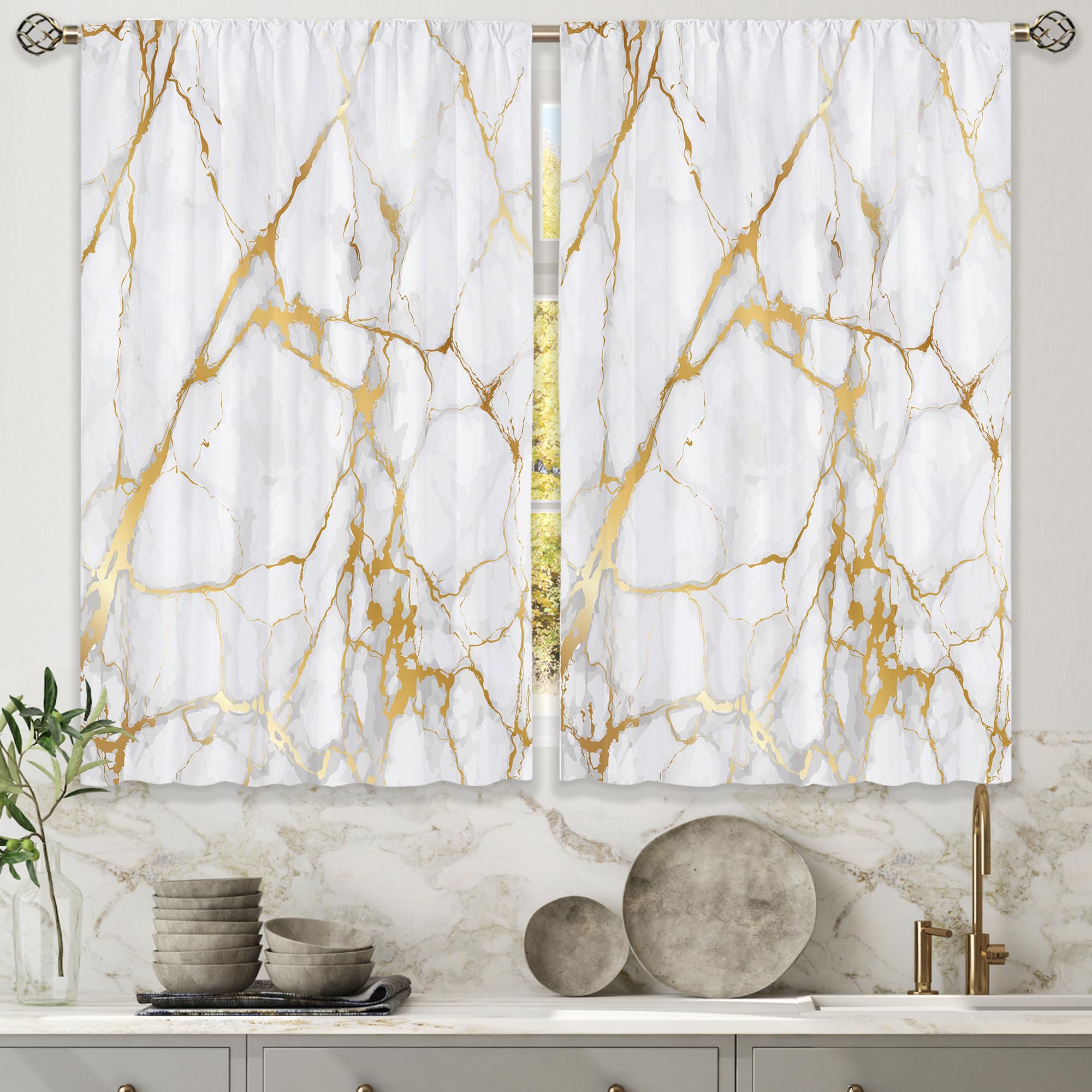 Floral Kitchen Curtains Daisy Rustic Vintage Flower Inspirational Small Short Cafe Window Curtains