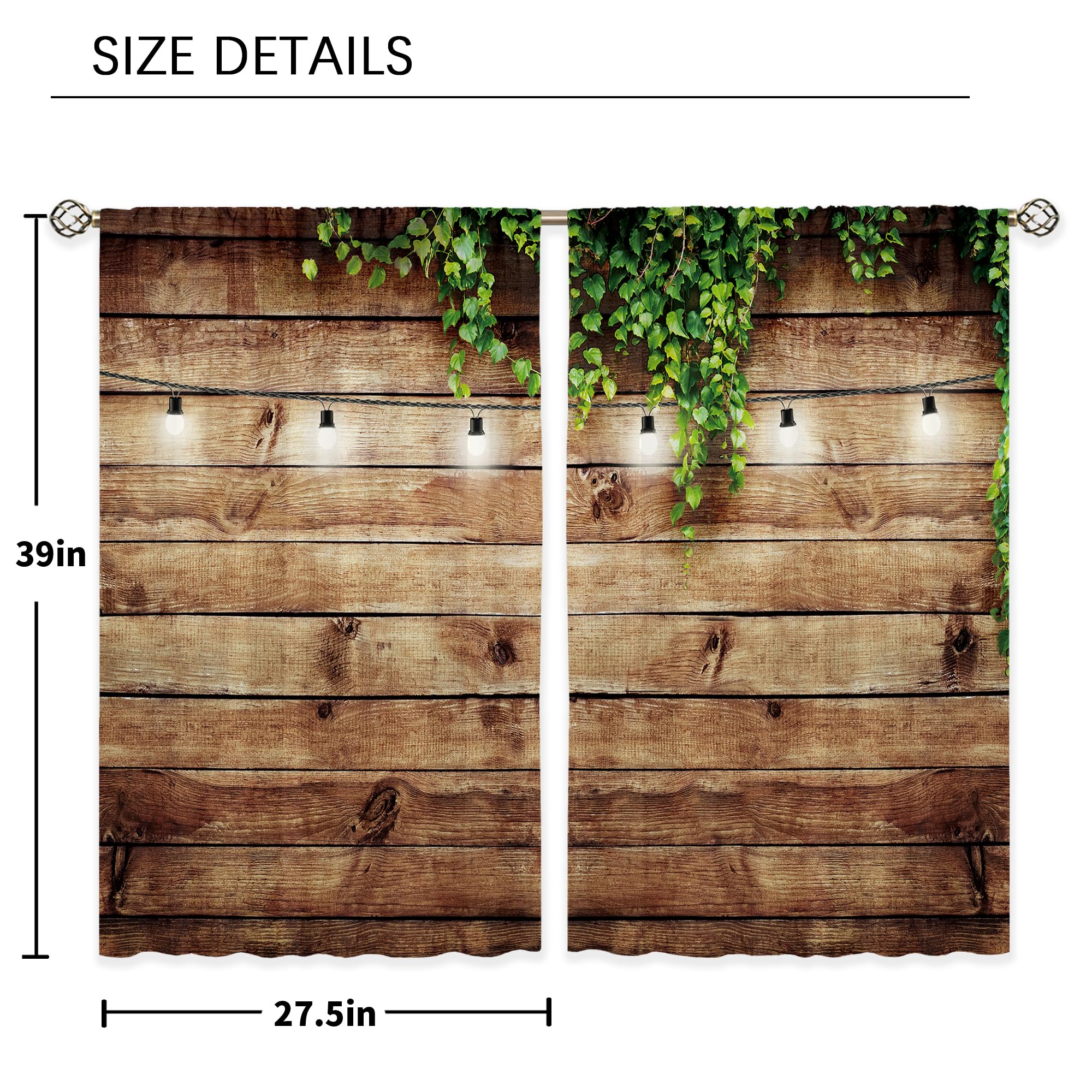 Floral Kitchen Curtains Daisy Rustic Vintage Flower Inspirational Small Short Cafe Window Curtains