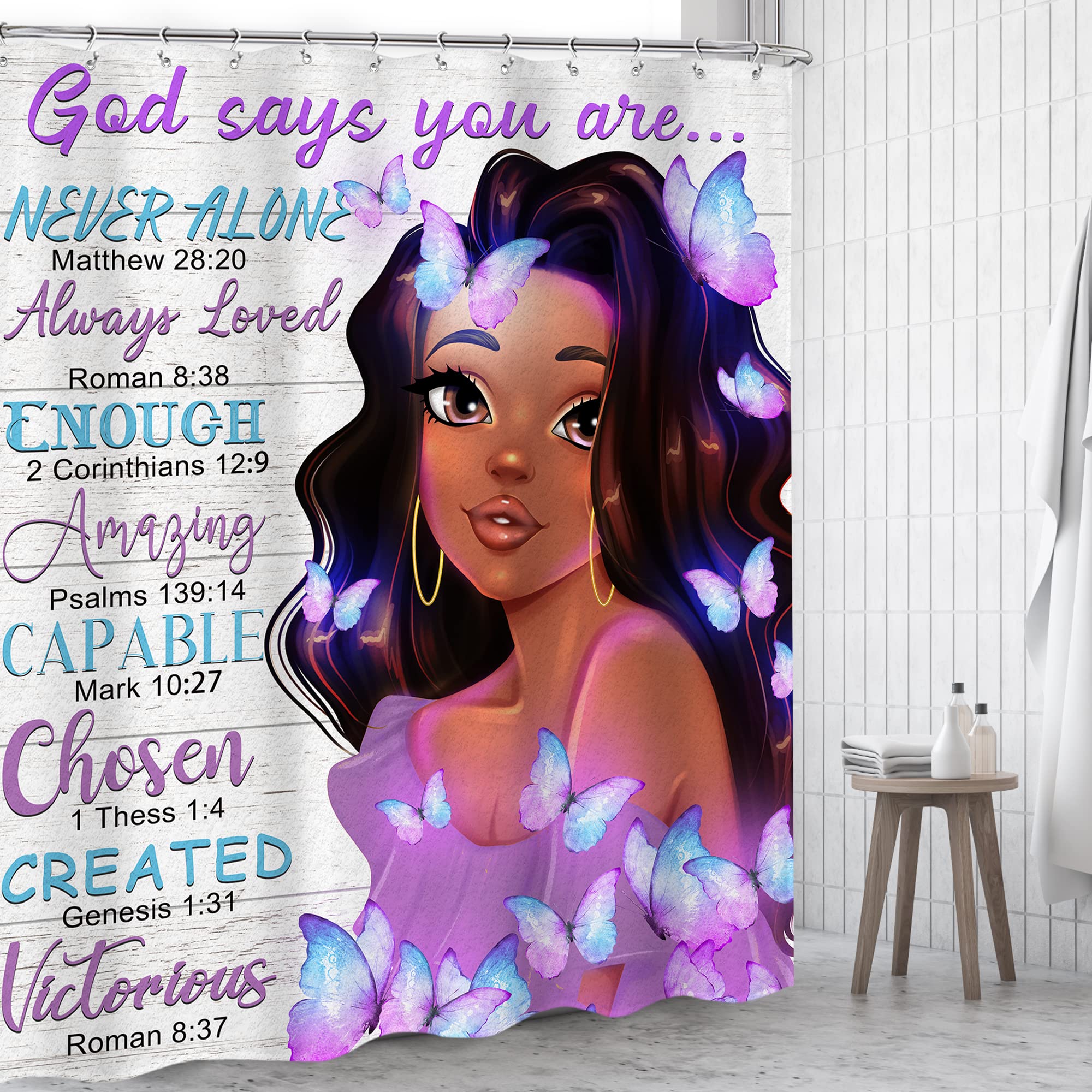 Black Girl Magic Shower Curtain