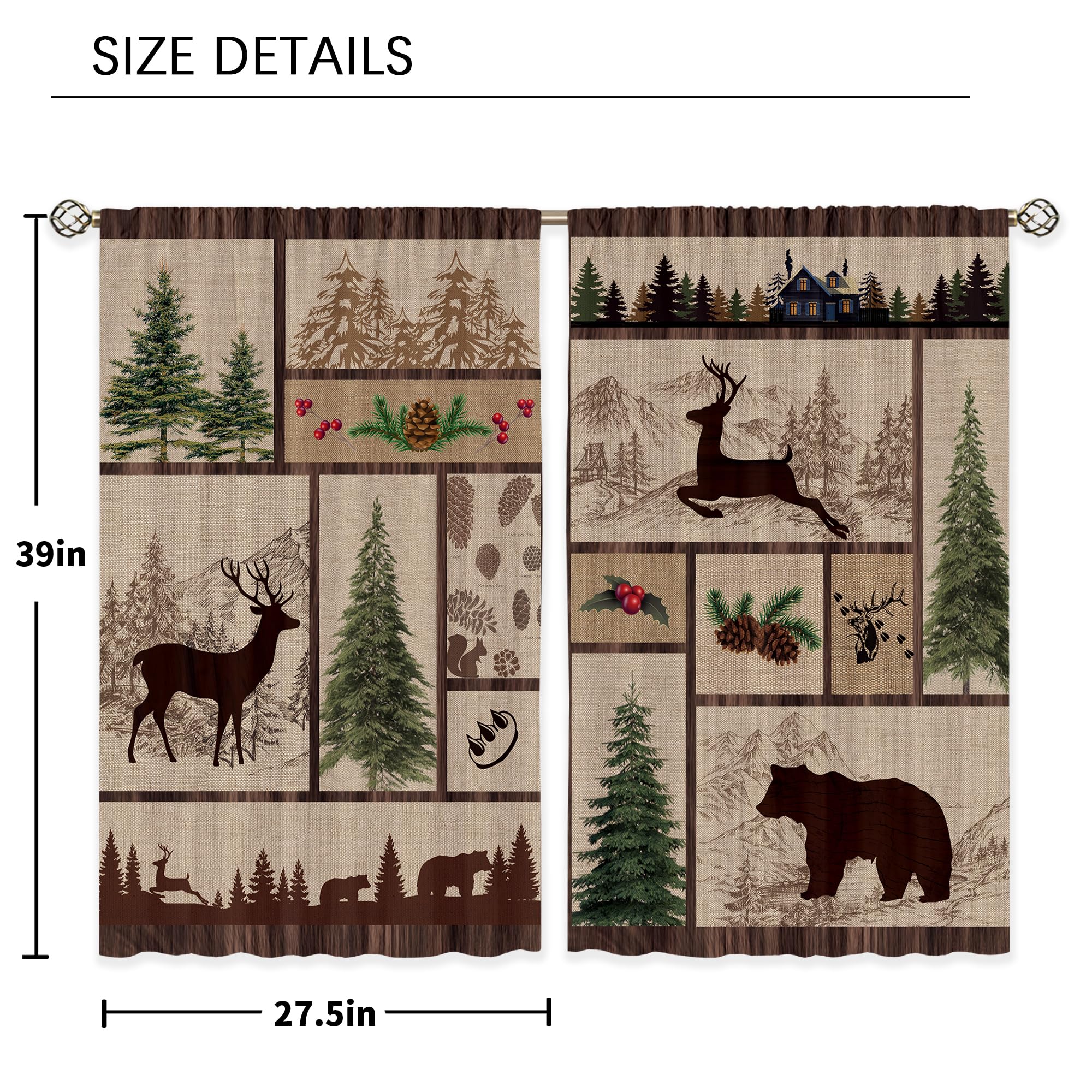 Floral Kitchen Curtains Daisy Rustic Vintage Flower Inspirational Small Short Cafe Window Curtains