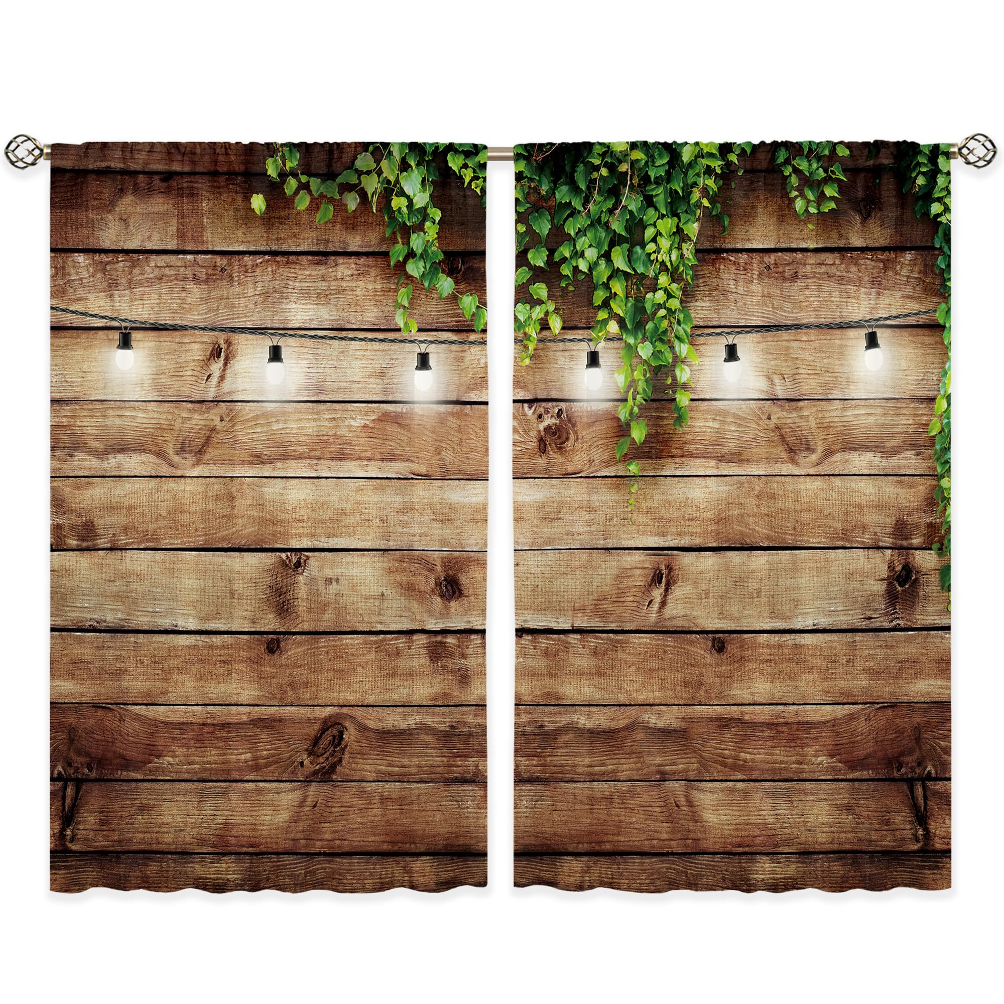 Floral Kitchen Curtains Daisy Rustic Vintage Flower Inspirational Small Short Cafe Window Curtains