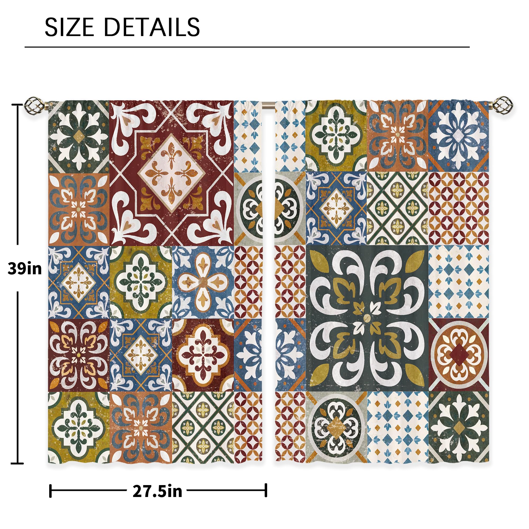 Floral Kitchen Curtains Daisy Rustic Vintage Flower Inspirational Small Short Cafe Window Curtains