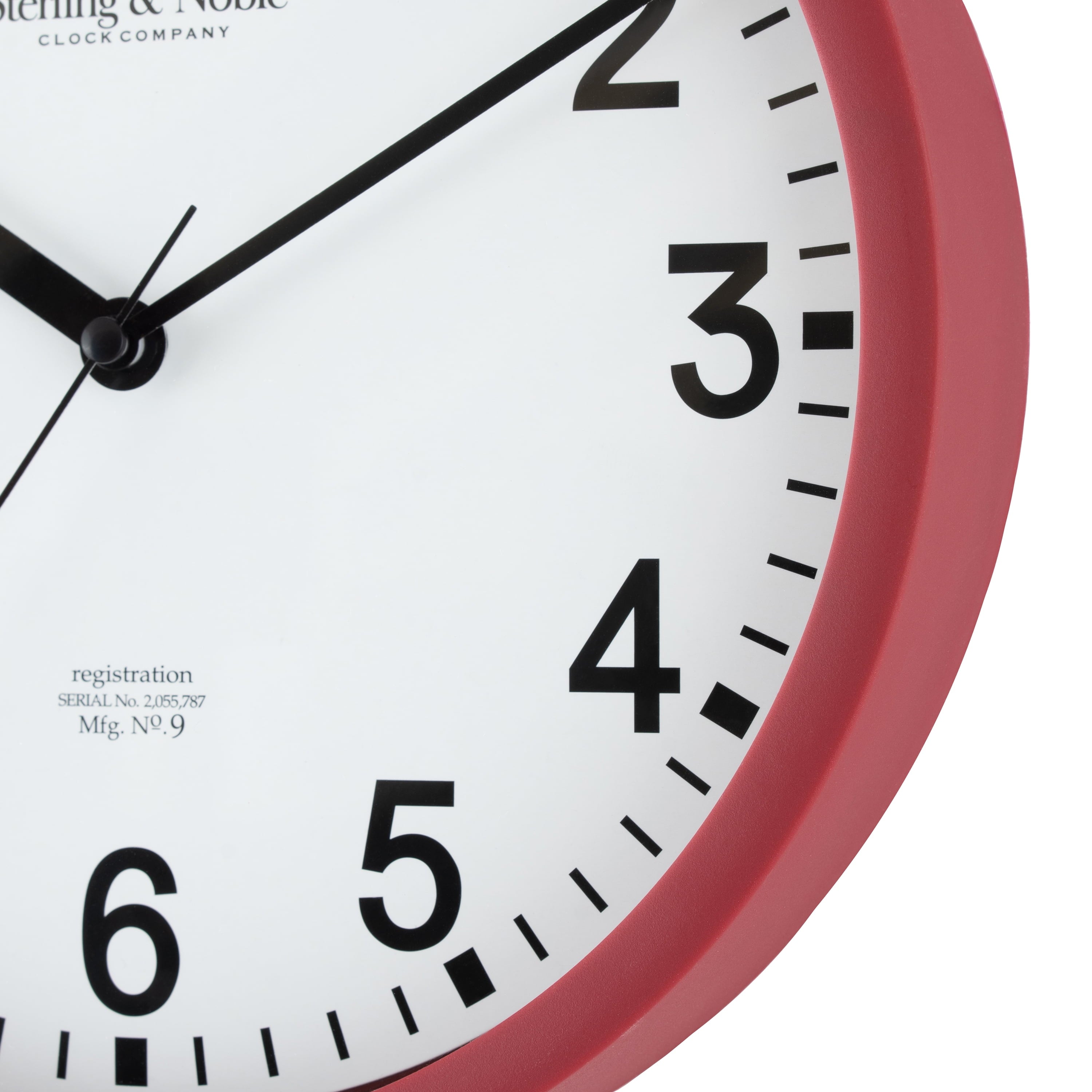 Mainstays Basic Indoor 8.78" Black Analog Round Modern Wall Clock