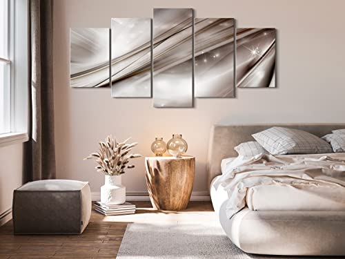 Acoustic Canvas Wall Art Abstract 80x40 in - 5pcs Home Decor Framed Stretched Picture Photo Painting Artwork for Living Room