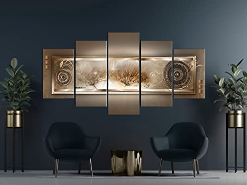 Acoustic Canvas Wall Art Abstract 80x40 in - 5pcs Home Decor Framed Stretched Picture Photo Painting Artwork for Living Room
