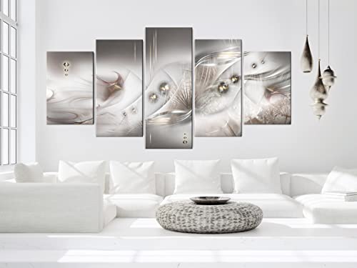 Acoustic Canvas Wall Art Abstract 80x40 in - 5pcs Home Decor Framed Stretched Picture Photo Painting Artwork for Living Room