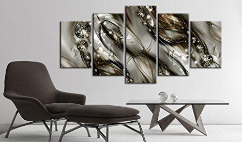 Acoustic Canvas Wall Art Abstract 80x40 in - 5pcs Home Decor Framed Stretched Picture Photo Painting Artwork for Living Room