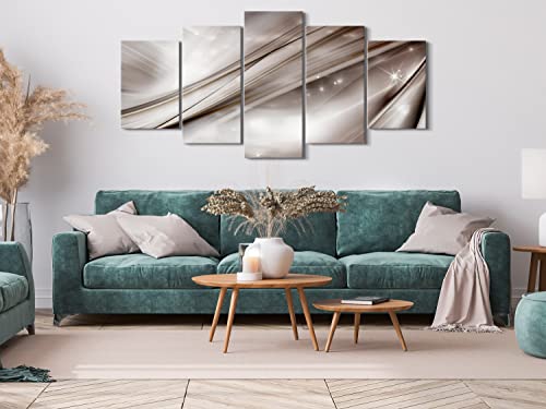 Acoustic Canvas Wall Art Abstract 80x40 in - 5pcs Home Decor Framed Stretched Picture Photo Painting Artwork for Living Room