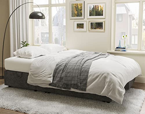 112 Inch Pull Out Sofa Bed with Storage Chaise & 3 Seater, Oversized U Shape Sectional Couch with Pull Out Bed,