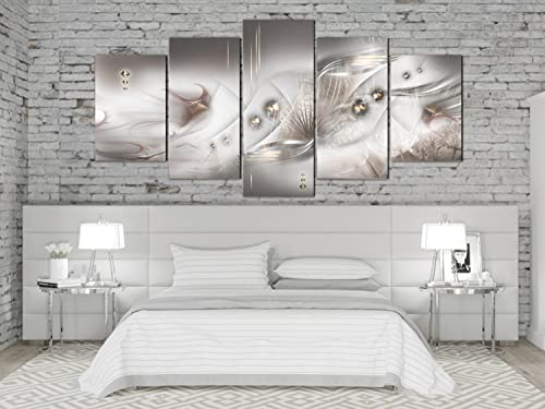 Acoustic Canvas Wall Art Abstract 80x40 in - 5pcs Home Decor Framed Stretched Picture Photo Painting Artwork for Living Room