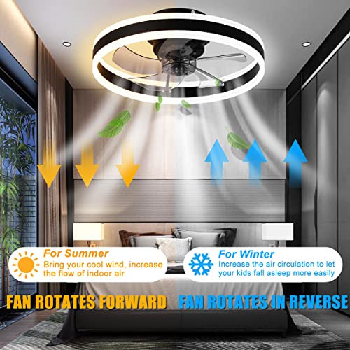 CACCISUN 27" Smart Ceiling Fan with Lights and Remote