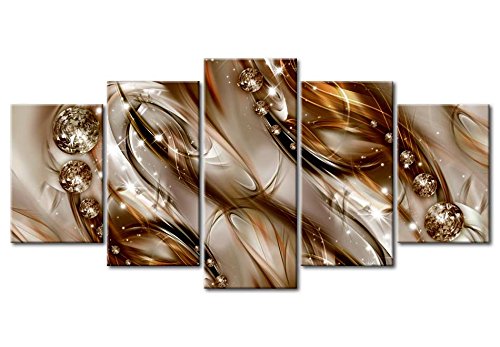 Acoustic Canvas Wall Art Abstract 80x40 in - 5pcs Home Decor Framed Stretched Picture Photo Painting Artwork for Living Room