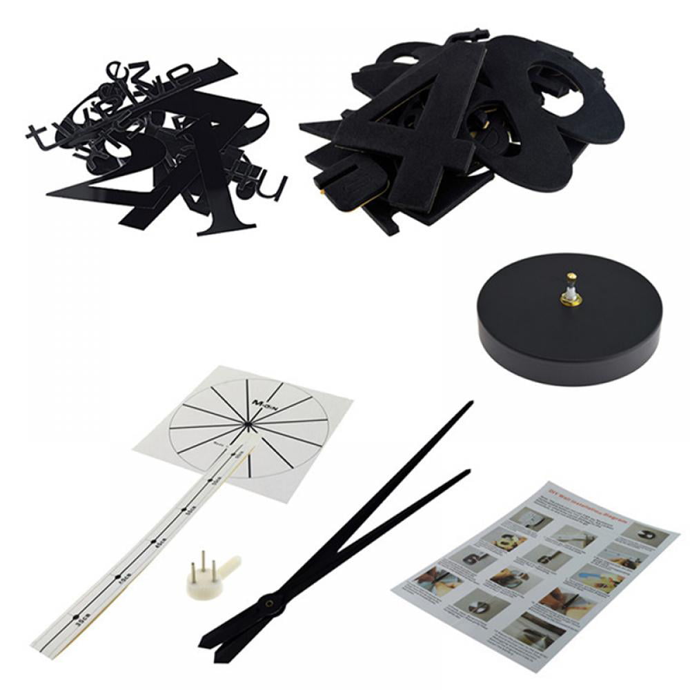 3D Large Wall Clock Battery Operated DIY Wall Clock for Modern Decorative Living Room/Office (Battery not included)