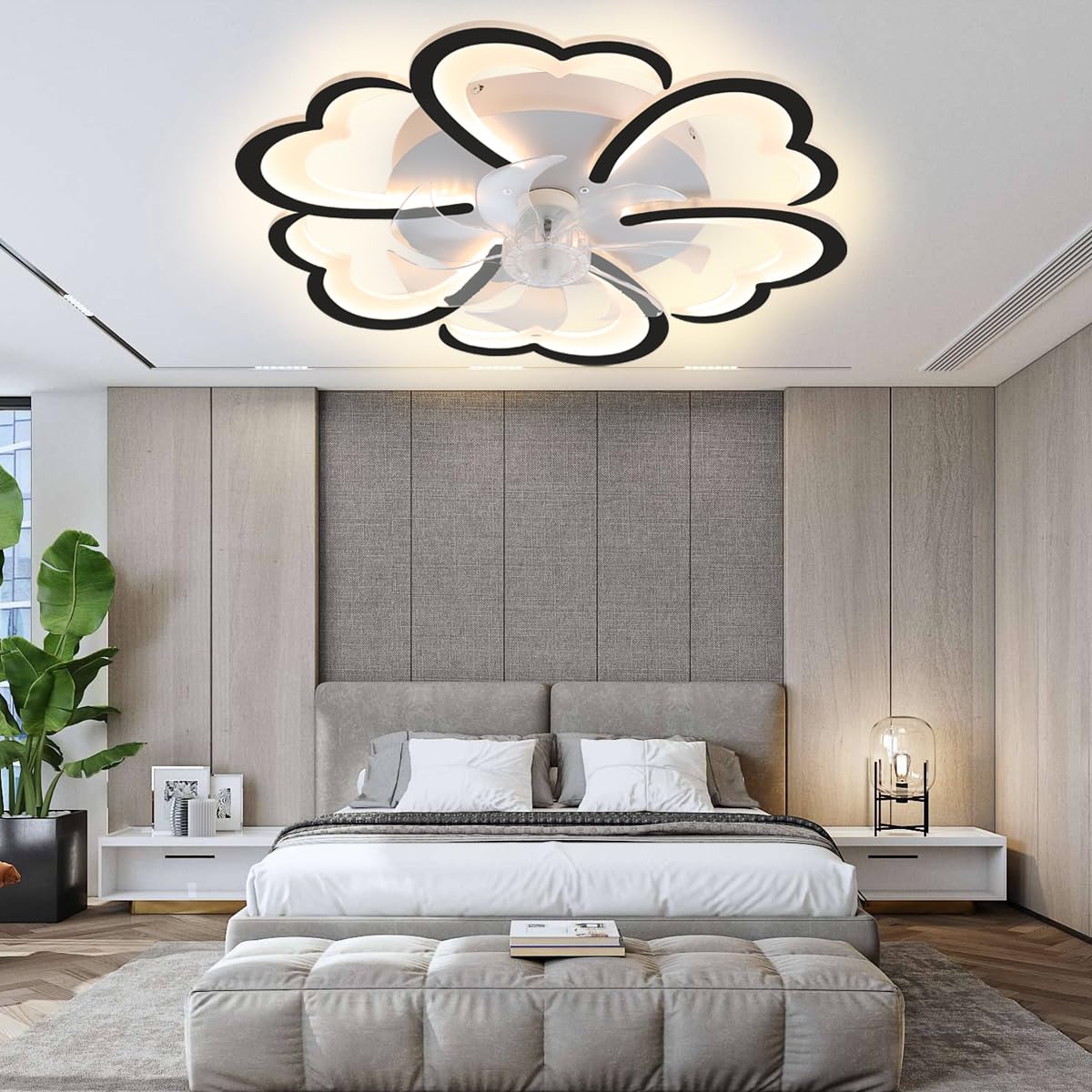 CACCISUN 27" Smart Ceiling Fan with Lights and Remote
