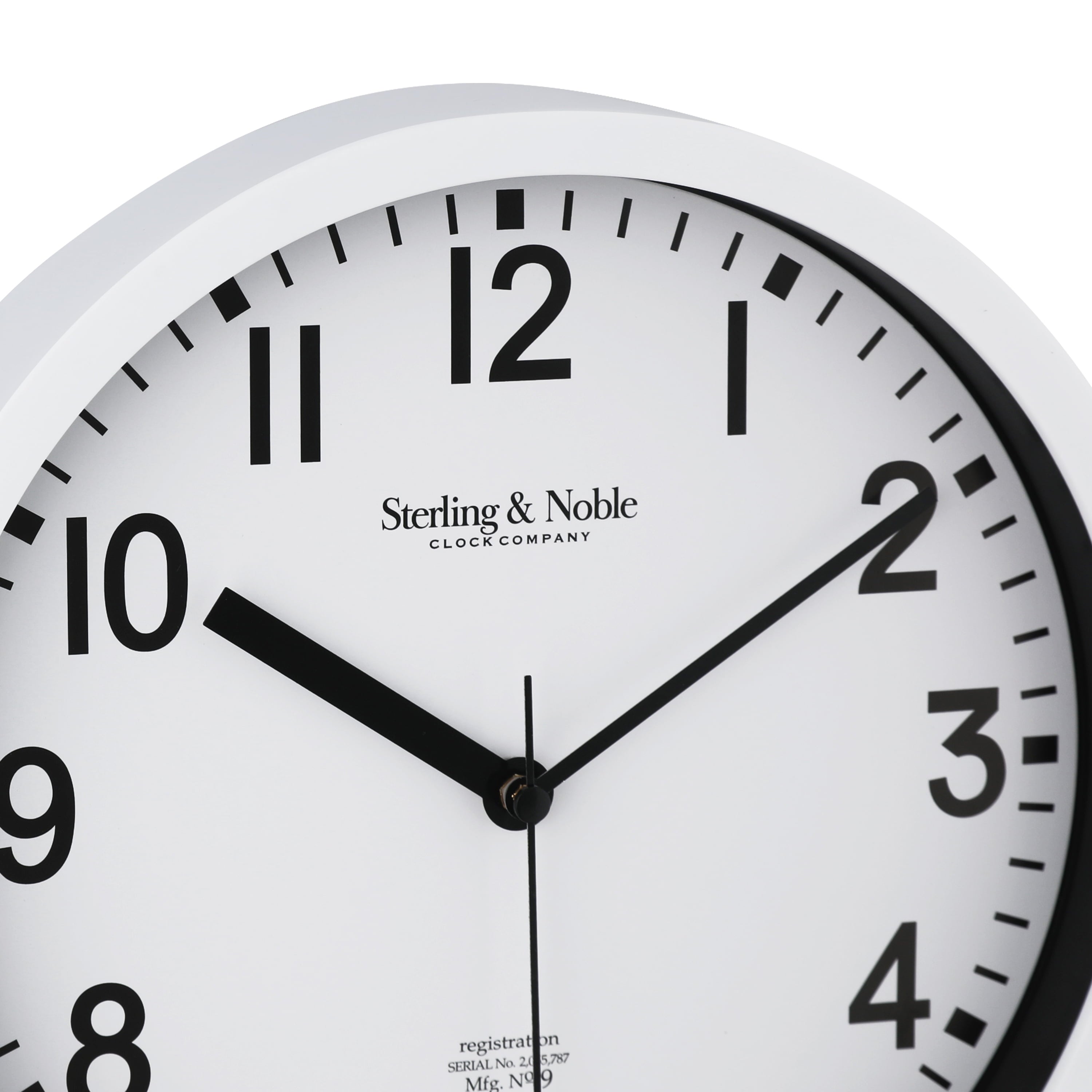 Mainstays Basic Indoor 8.78" Black Analog Round Modern Wall Clock