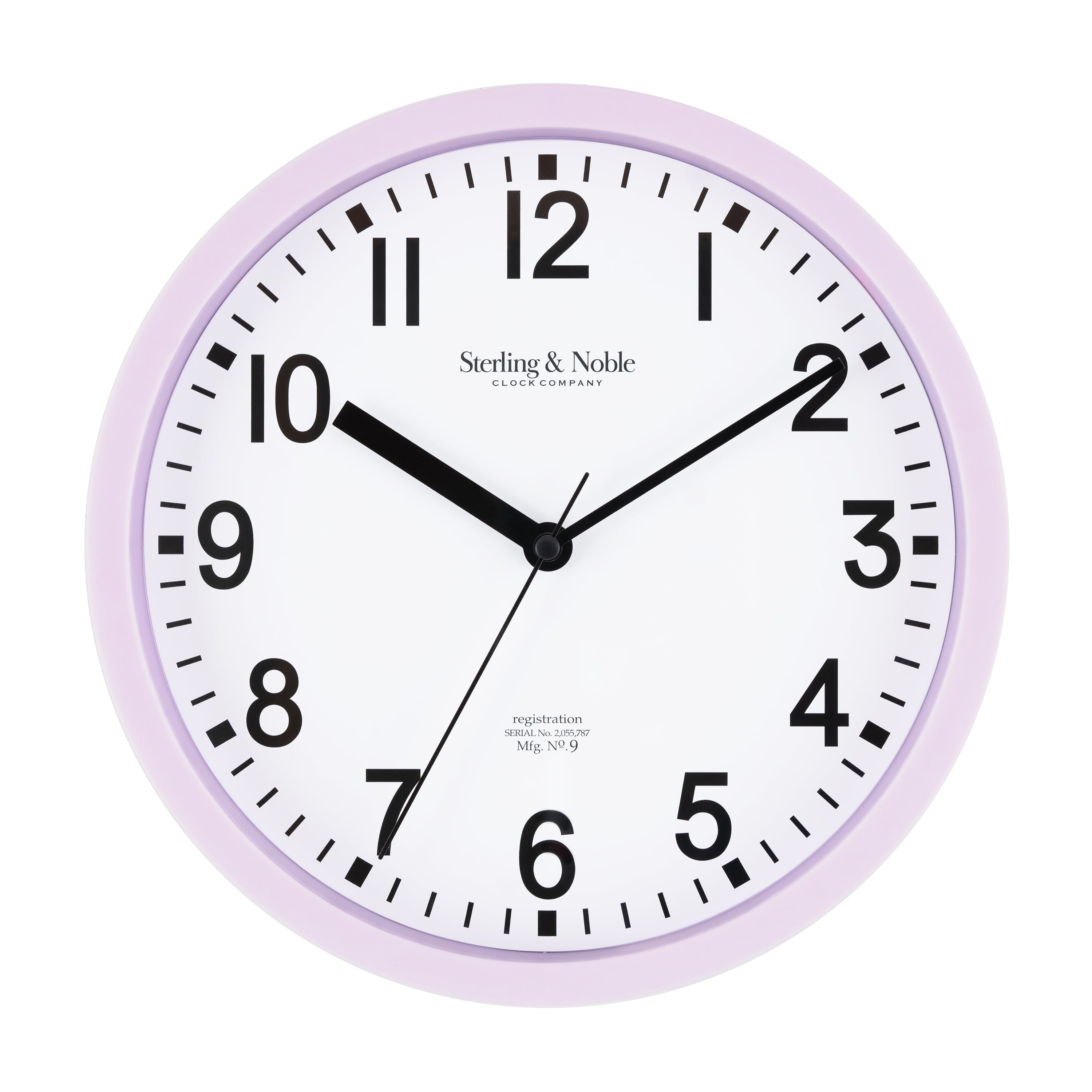 Mainstays Basic Indoor 8.78" Black Analog Round Modern Wall Clock