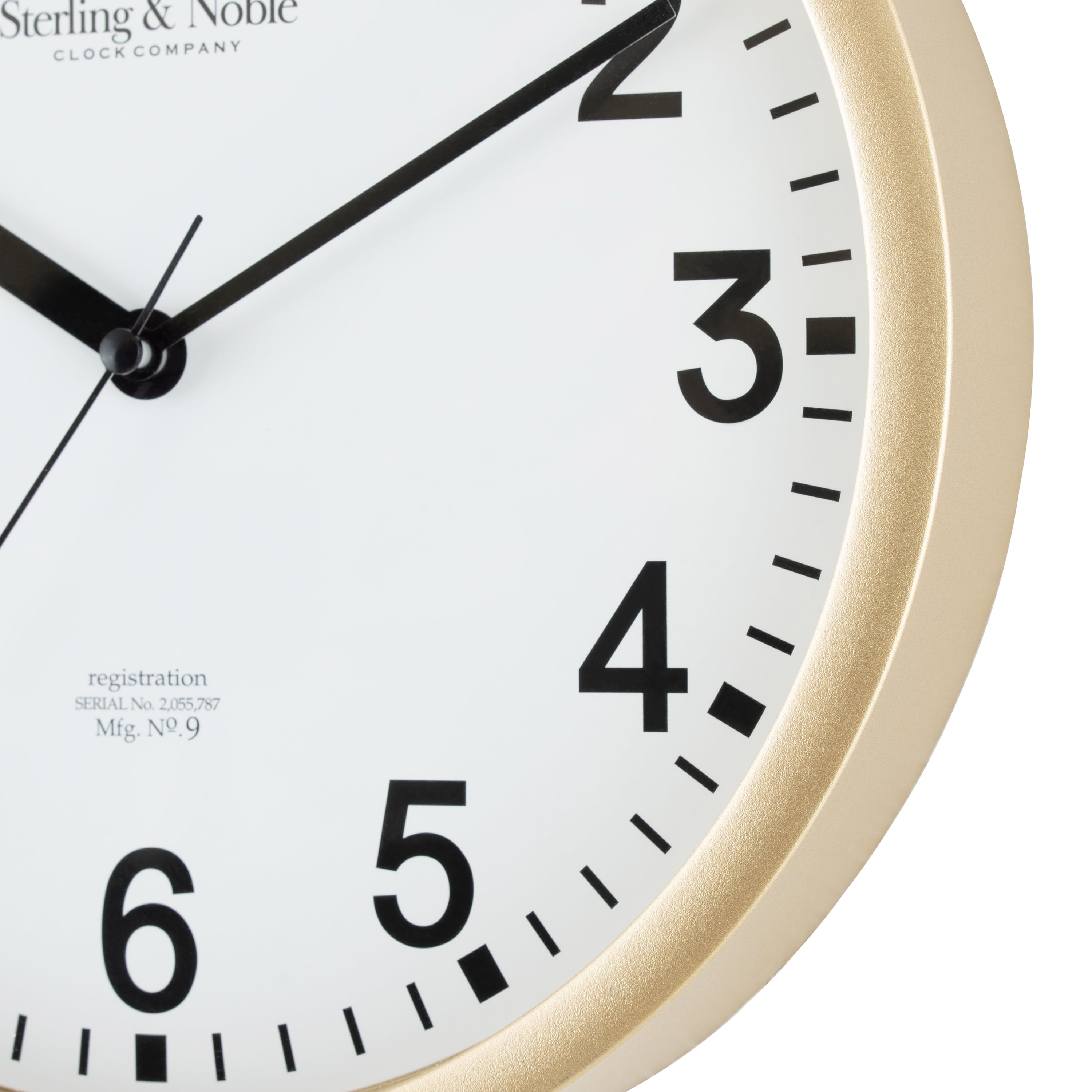 Mainstays Basic Indoor 8.78" Black Analog Round Modern Wall Clock