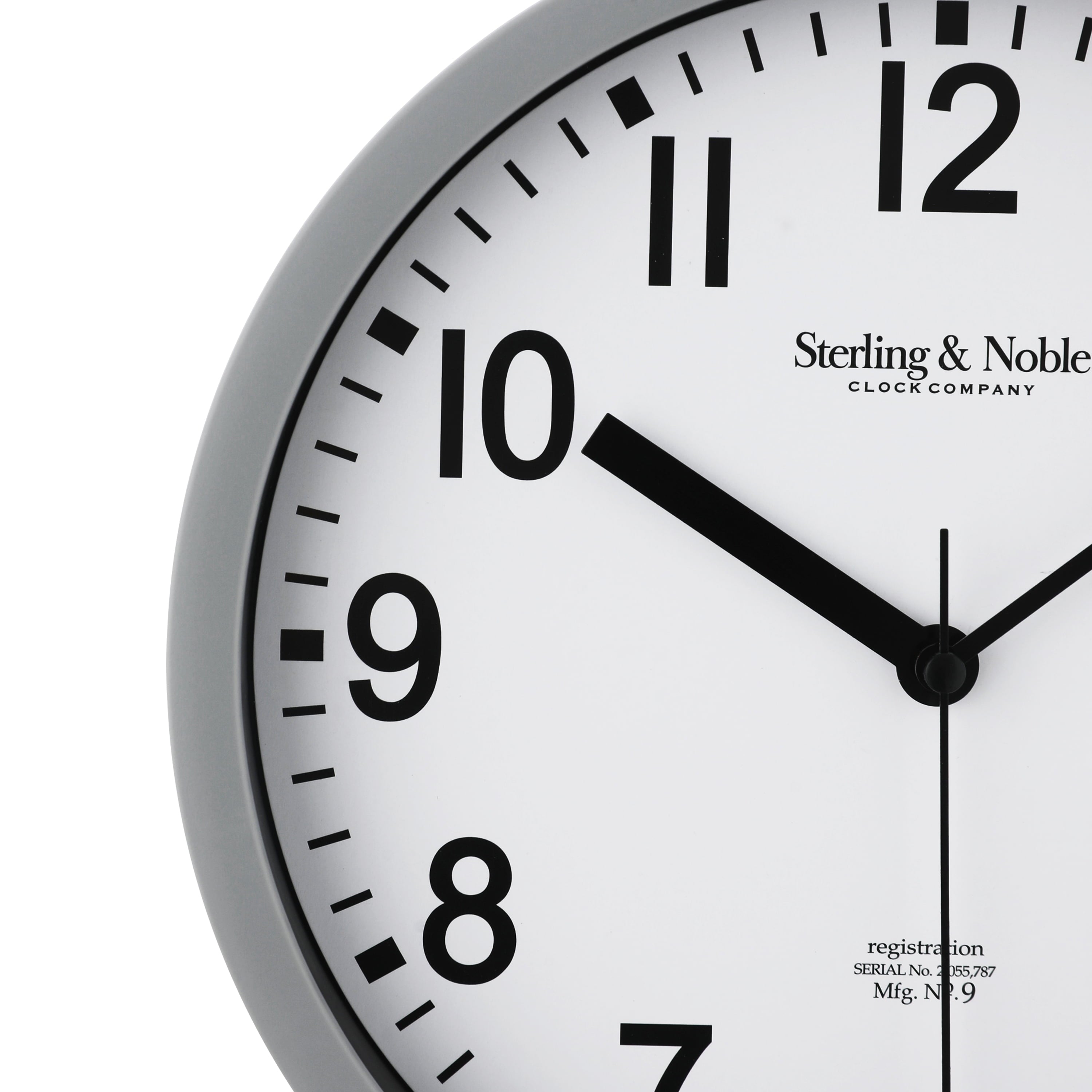 Mainstays Basic Indoor 8.78" Black Analog Round Modern Wall Clock