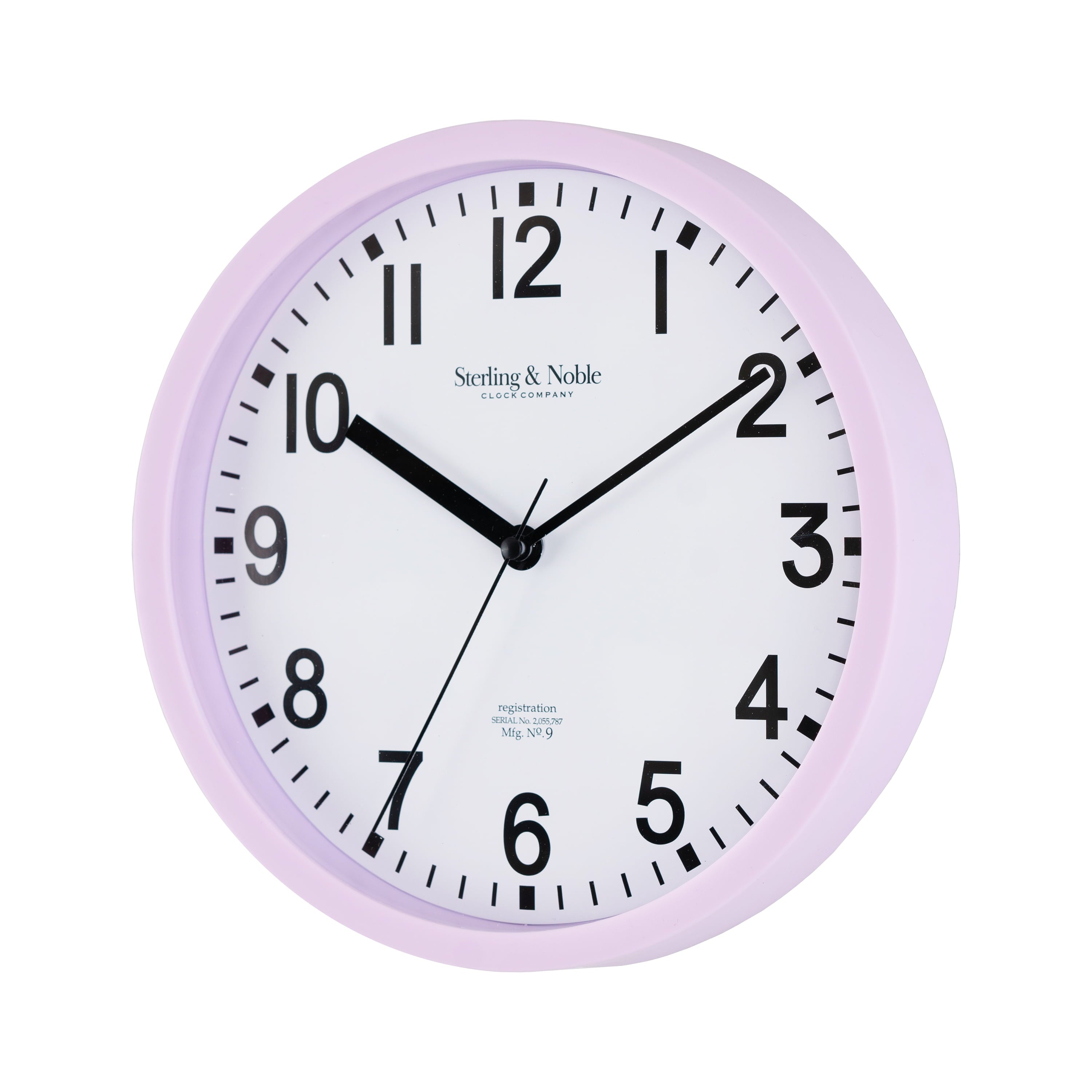 Mainstays Basic Indoor 8.78" Black Analog Round Modern Wall Clock