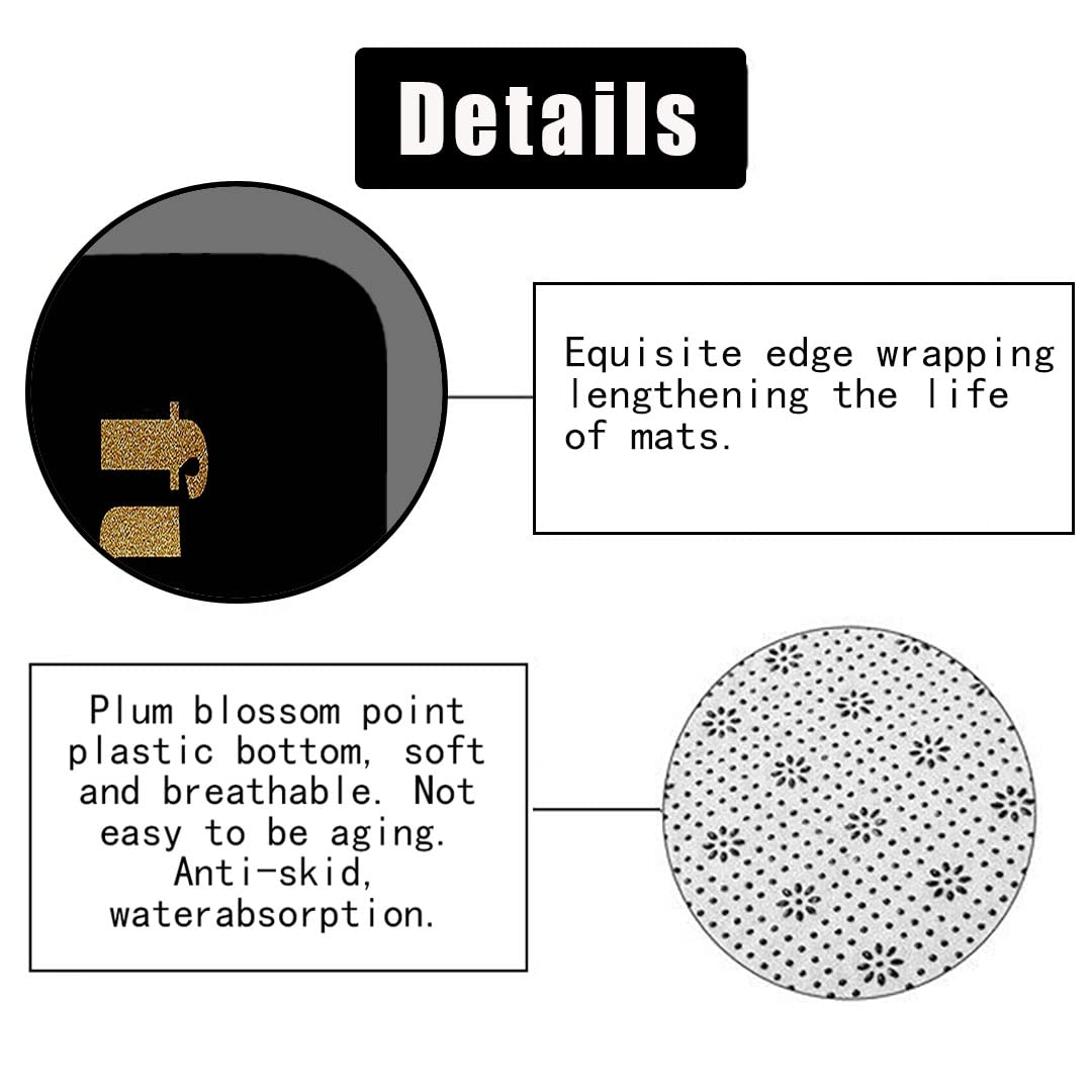 4PCS Sexy Black Girl Magic Shower Curtain Set,