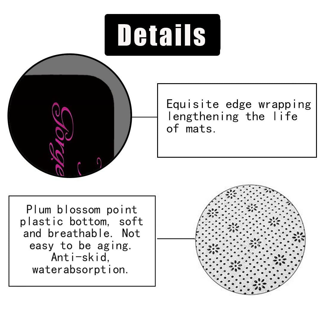 4PCS Sexy Black Girl Magic Shower Curtain Set,
