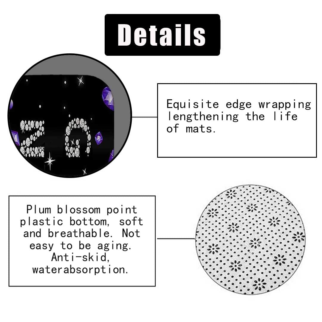 4PCS Sexy Black Girl Magic Shower Curtain Set,